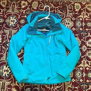 The North Face Teal Quilted Jacket